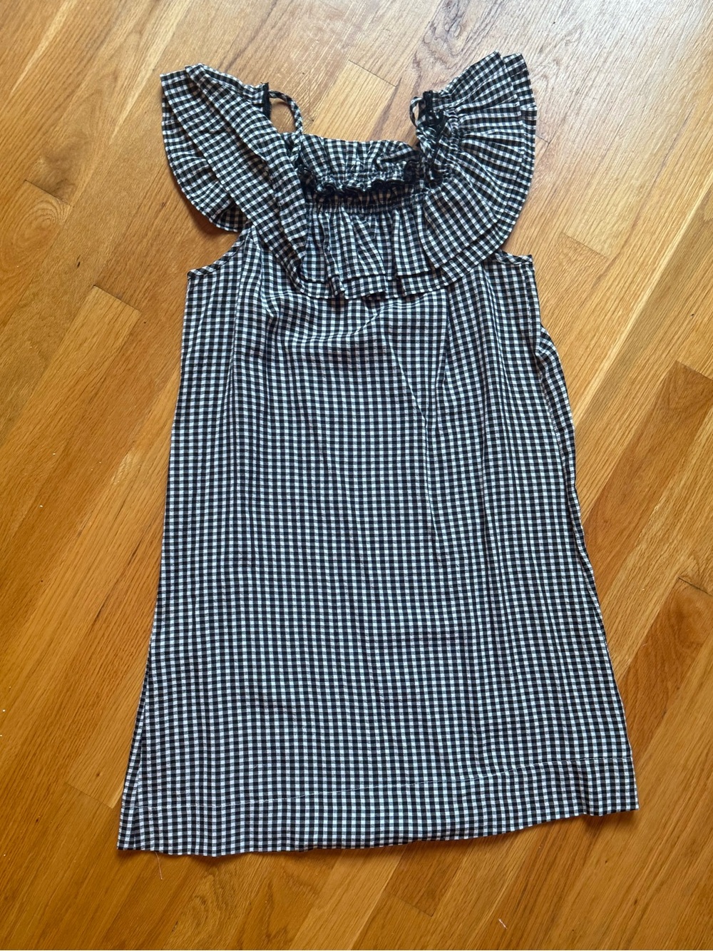 H&M Women’s Gingham Ruffle Dress